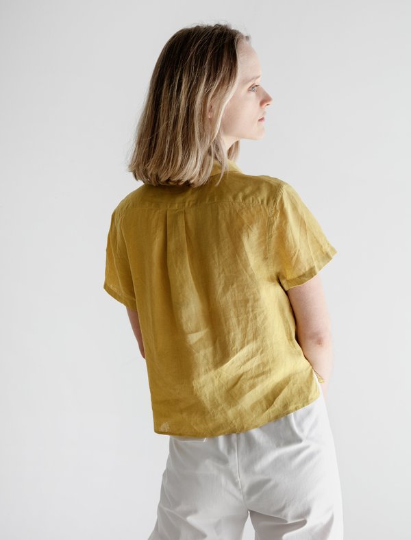 Margaret Howell Linen Small Shirt - Voile Citrus | Garmentory