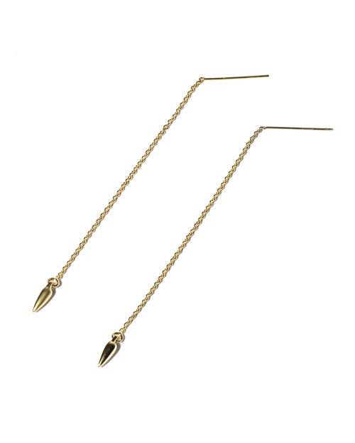 Pamela Love Suspension Ear Threaders in Yellow Gold Pamela Love Suspension Ear Threaders in Yellow Gold