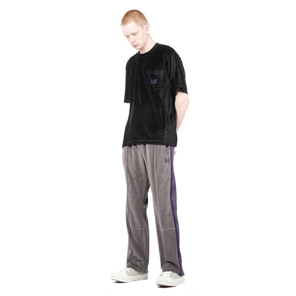 Needles Velour NARROW TRACK PANT - Grey | Garmentory