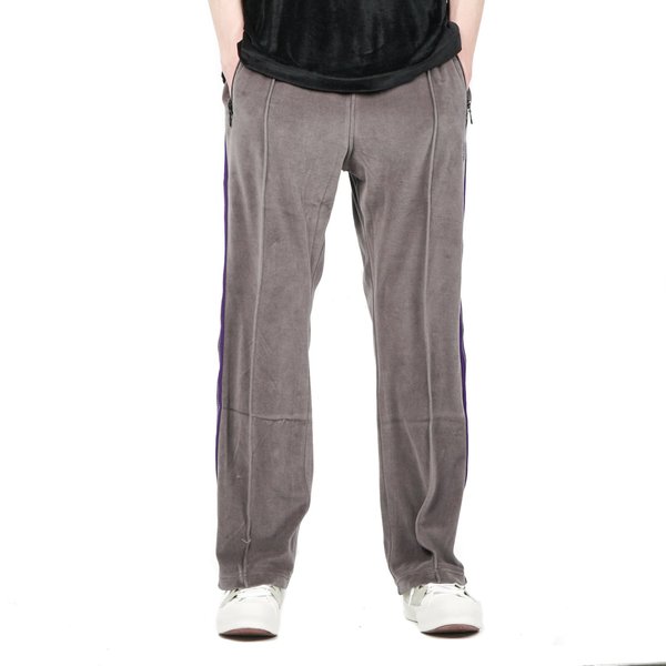 Needles Velour NARROW TRACK PANT - Grey | Garmentory