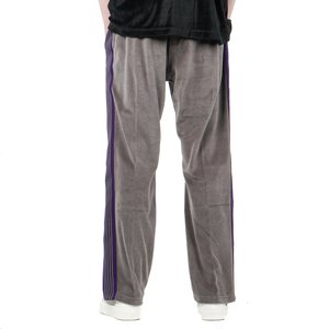 Needles Velour NARROW TRACK PANT - Grey | Garmentory