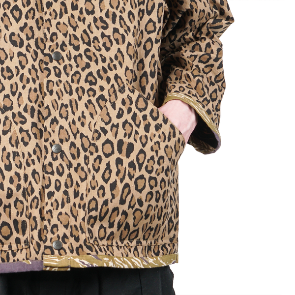 Needles REVERSIBLE FIELD JACKET - Leopard/Tiger Camo