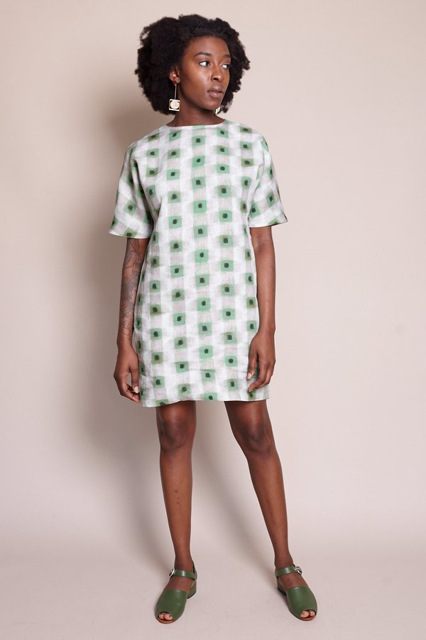 Samuji Belisma Dress - Green Powder | Garmentory Samuji Belisma Dress - Green Powder | Garmentory