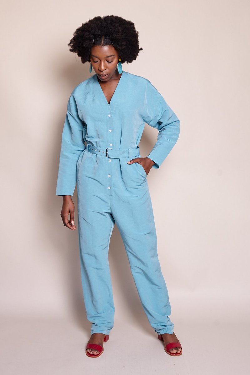 Rachel Comey Glitch Jumpsuit Aqua Garmentory