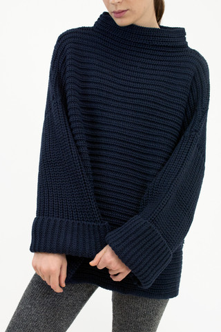 Micaela Greg Parallel Sweater - Blue Black Micaela Greg Parallel Sweater - Blue Black