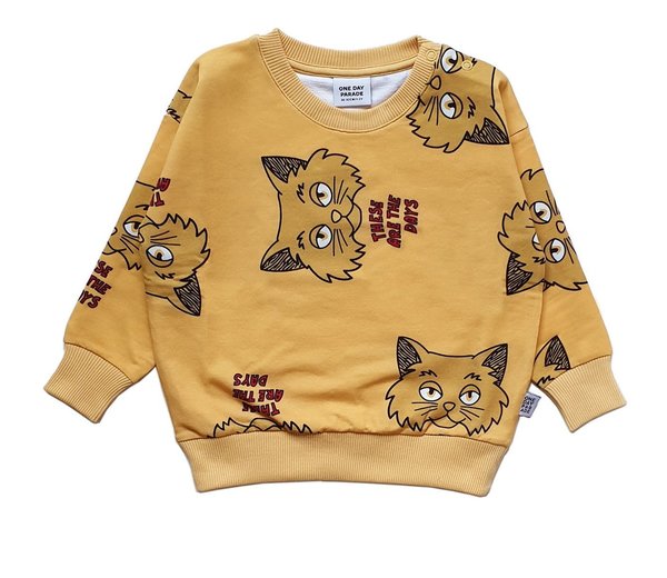 yellow cat sweater