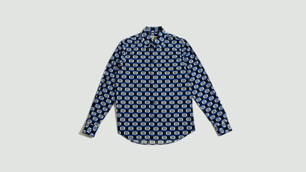 Marni Printed Shirt - Blue/Black Marni Printed Shirt - Blue/Black