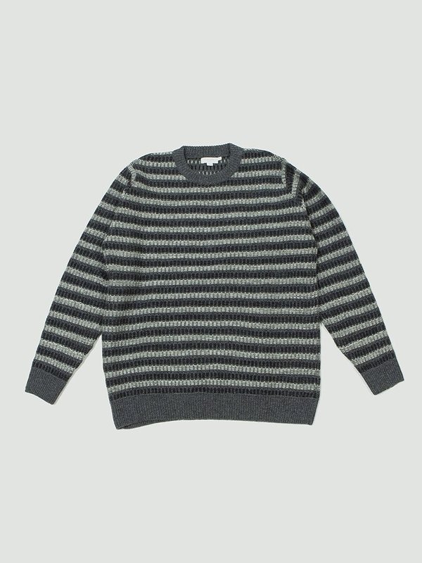 Sunspel Reverse Fair Isle Jumper - Grey/Black/White Sunspel Reverse Fair Isle Jumper - Grey/Black/White