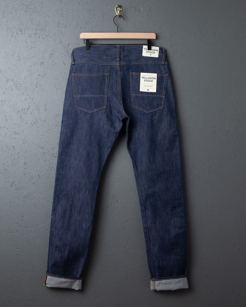 Tellason Slim Tapered Straight Leg Stock Jeans
