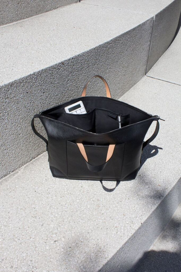 Building Block Pebbled Leather Case Carryall Garmentory