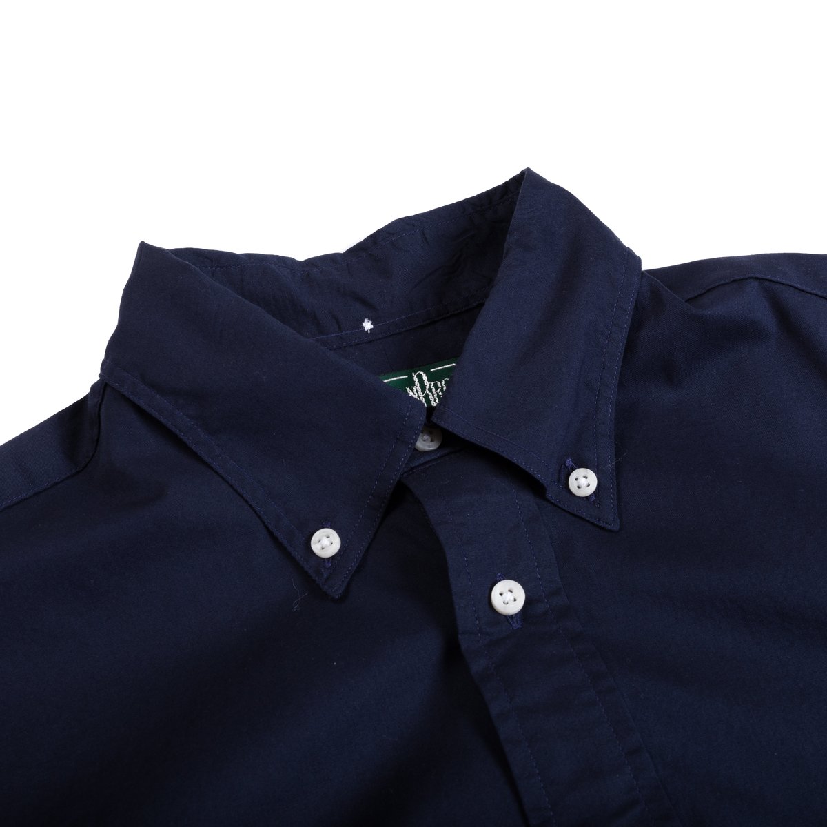 Gitman Bros. Button Down Shirt - Navy Washer Cloth - Image 3 of 4