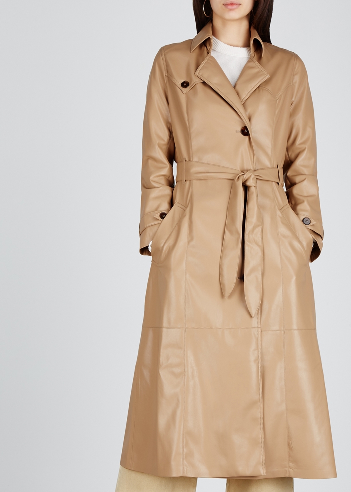 NANUSHKA ナニューシュカ　ビーガンレザー　コート NANUSHKA Chiara Vegan Leather Trench | Garmentory