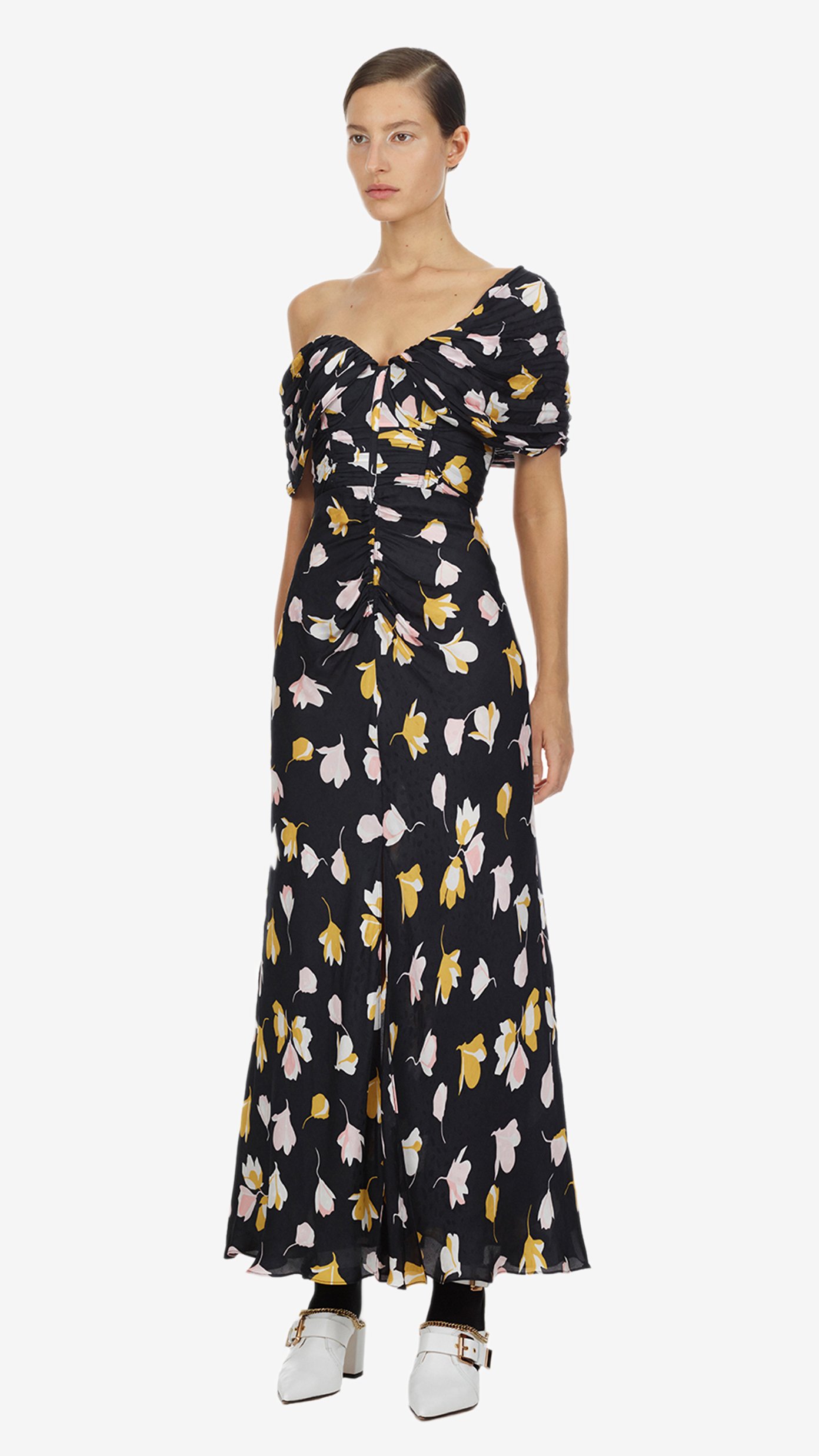 Self-Portrait Off-Shoulder Dress - Floral Print | Garmentory