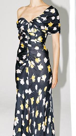 self portrait off shoulder floral printed dress Floral Print Long Dress w/ Tags