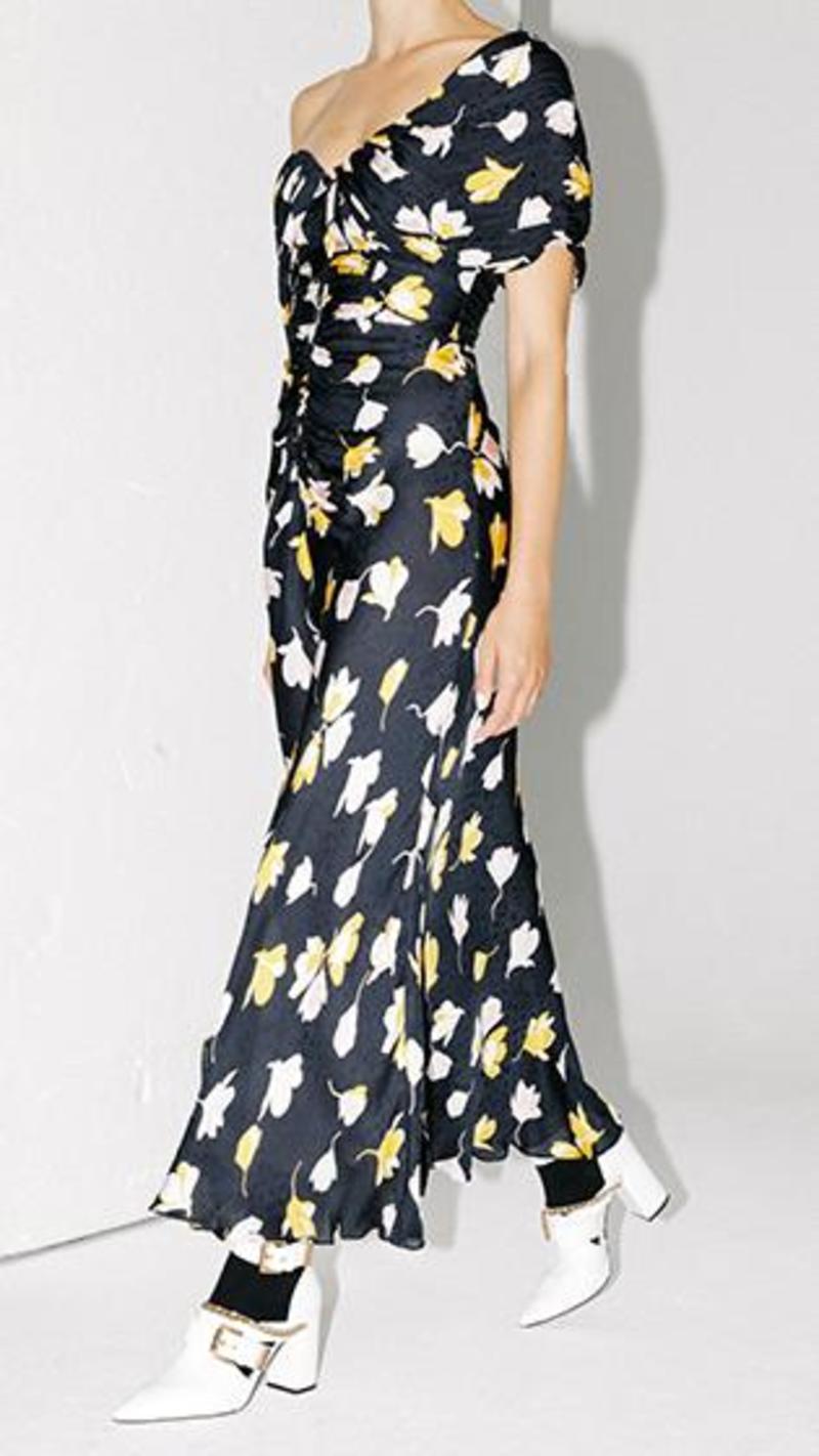 Self-Portrait Off-Shoulder Dress - Floral Print | Garmentory