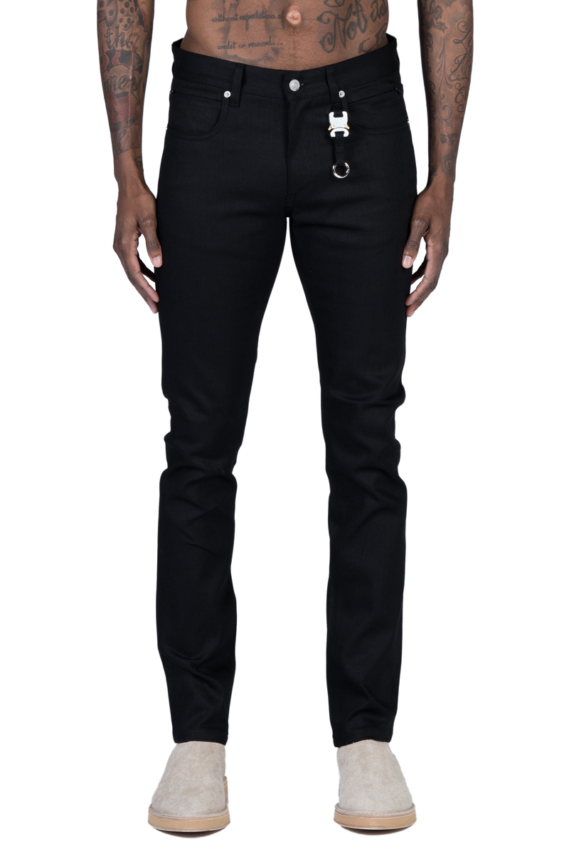 1017 ALYX 9SM Classic Jeans With Keychain - Black | Garmentory