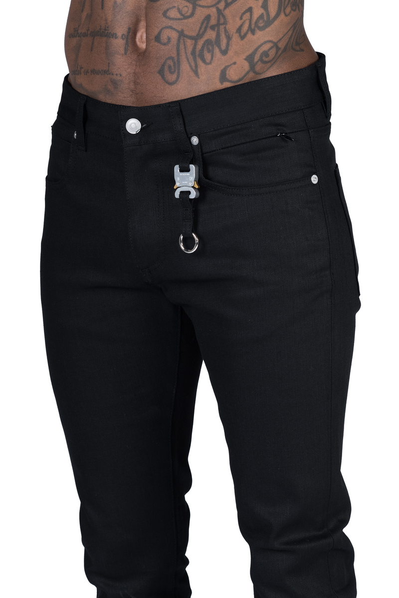 1017 ALYX 9SM Classic Jeans With Keychain - Black | Garmentory