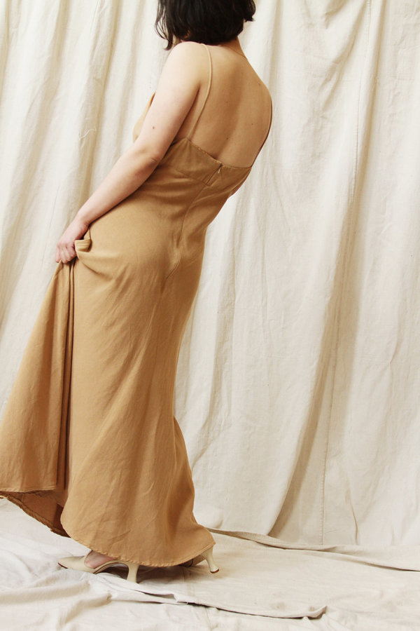 Vintage Donna Morgan Safari Slip Dress | Garmentory