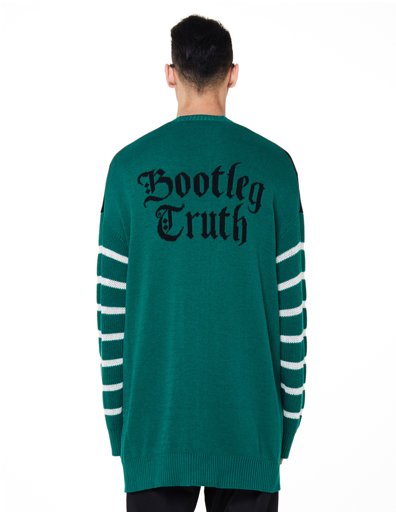 Undercover Bootleg Truth Cardigan - Green UNDERCOVER Bootleg Truth