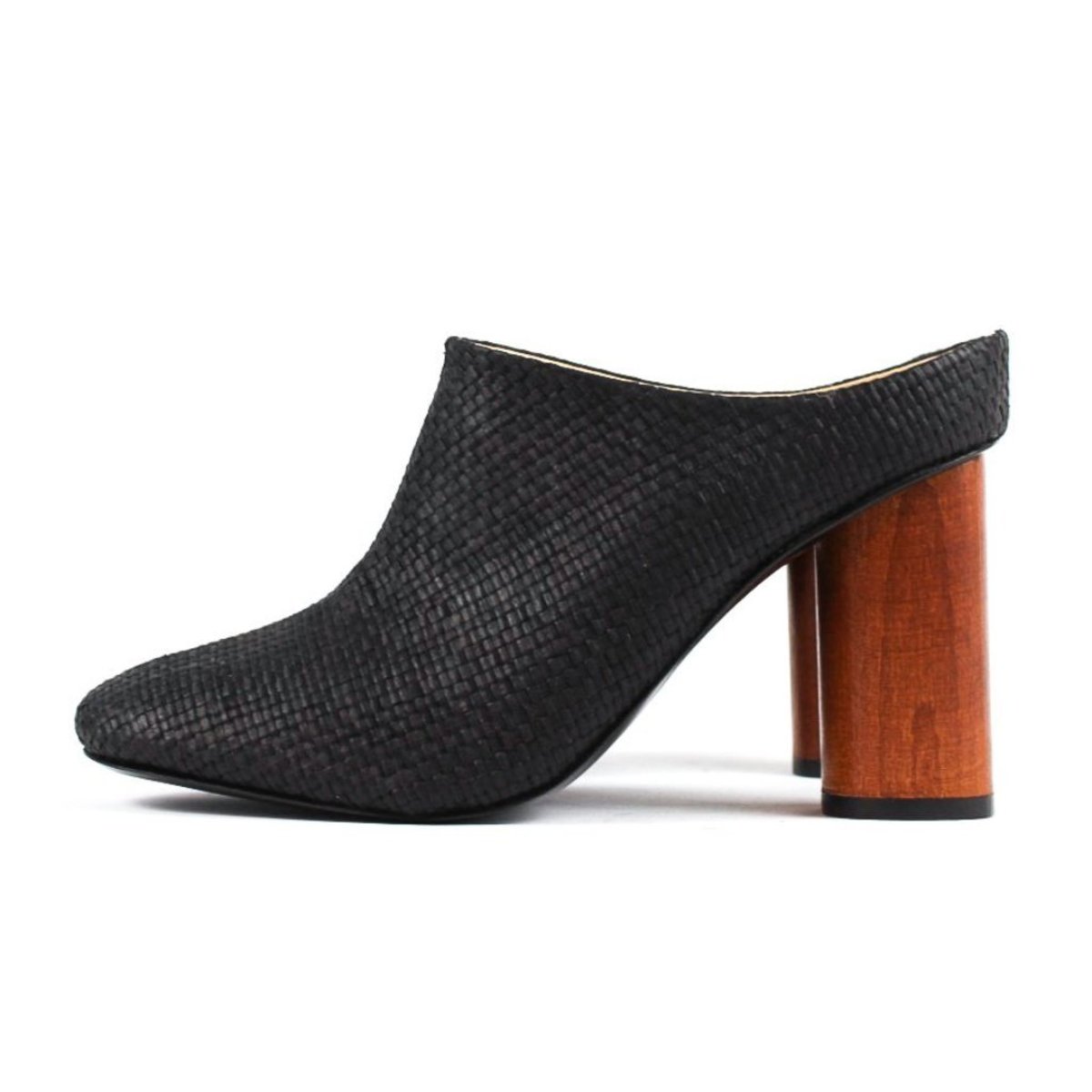 Sydney Brown raffia High Mule - black - Image 1 of 5