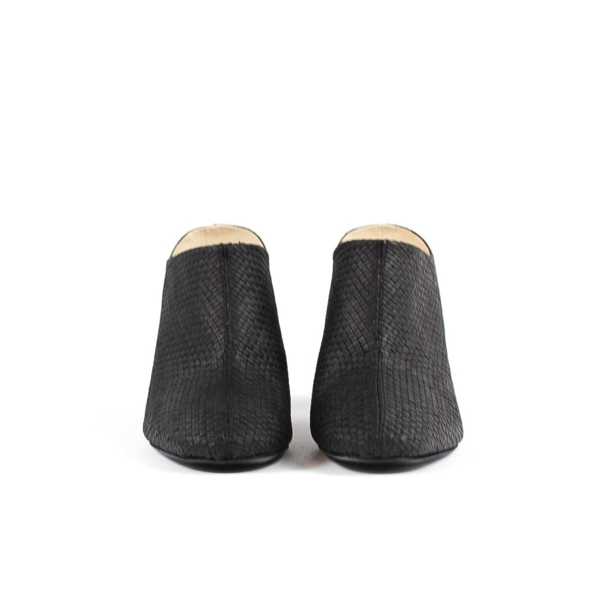 Sydney Brown raffia High Mule - black - Image 2 of 5