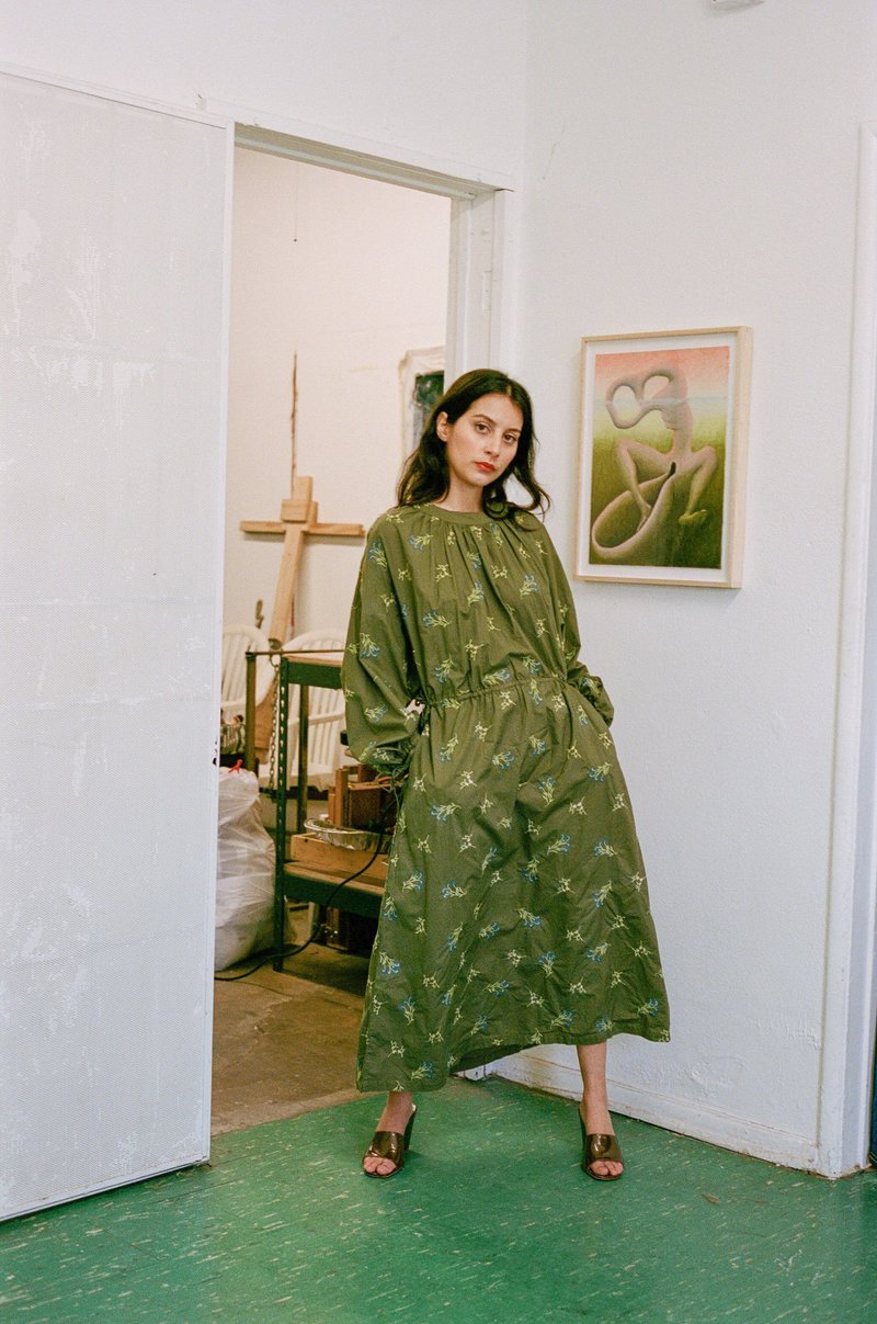 Rodebjer Assi Dress - Green Safari | Garmentory
