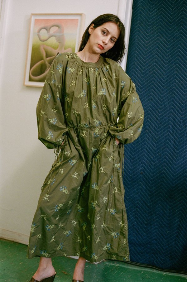 Rodebjer Assi Dress - Green Safari on Garmentory