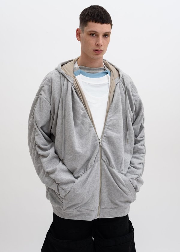 小物 y/project , over hoodie Y/Project Black Snap Insert Hoodie Y/Project
