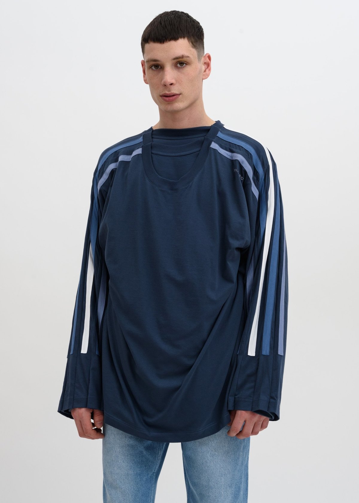 Y/project Five Layer Sweatshirt - Navy | Garmentory