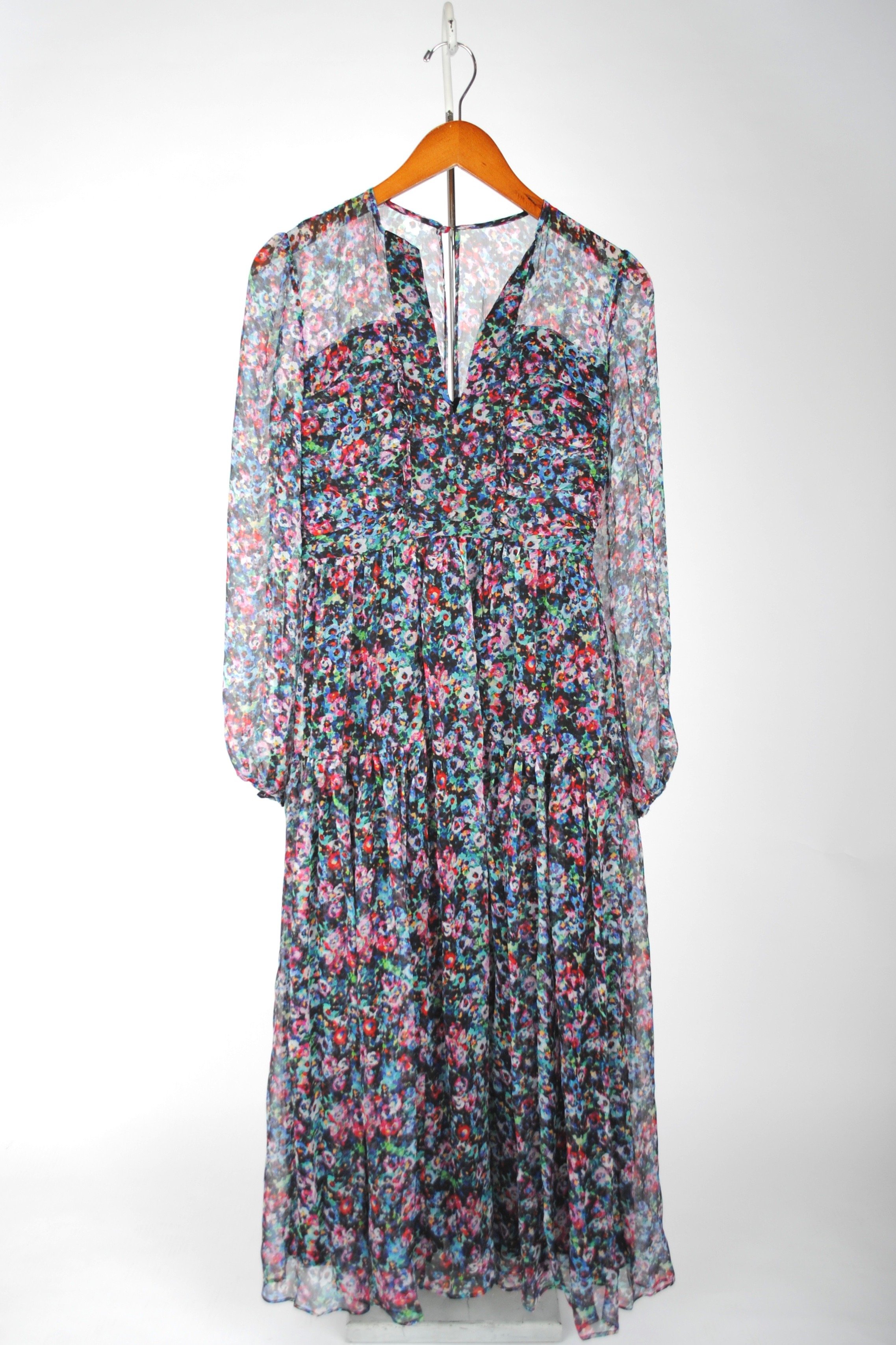 knee length dresses for ladies Yasmeen Midi Dress (Cranberry Animal) | Love Cherish main image 0