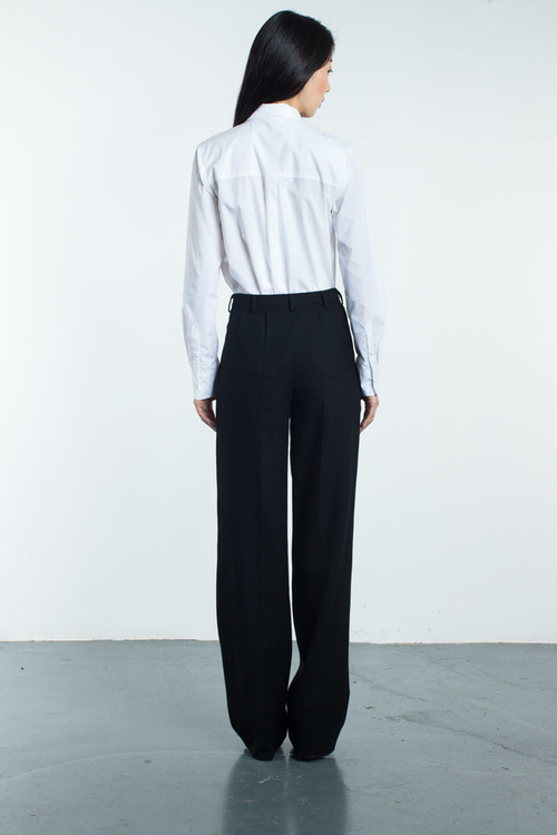 Tia Cibani Classic Shirt With Asymmetric Extension Tia Cibani Classic Shirt With Asymmetric Extension