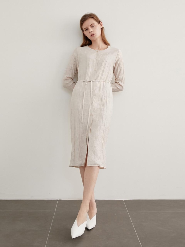beige under dress slip Washable Silk Lace Slip | S main image 1