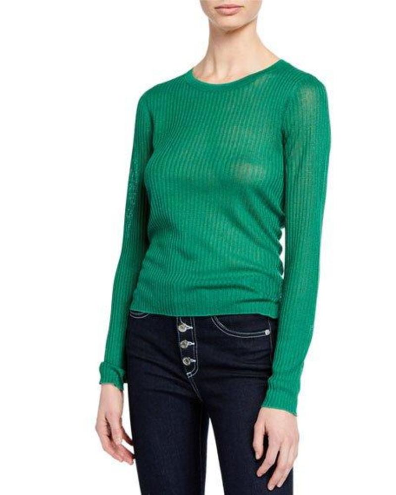 Veronica Beard Canal Long Sleeve Sweater Kelly Green Garmentory