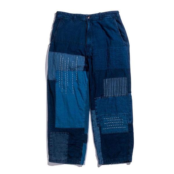 Blue Japan Cotton Flannel Patchwork 