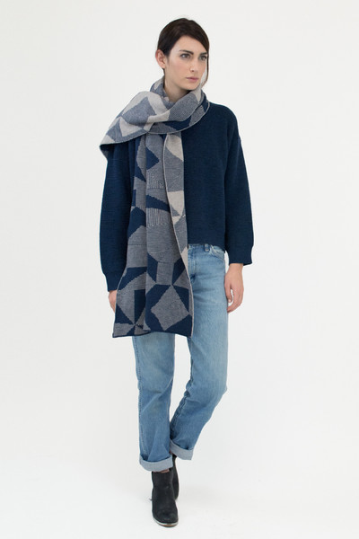 Micaela Greg blue spectrum scarf Micaela Greg blue spectrum scarf