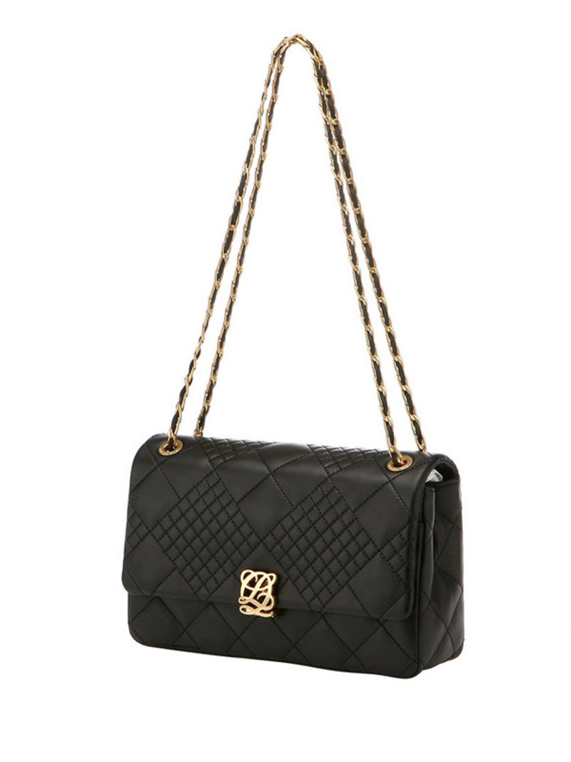 LOUIS QUATORZE Diamond Quilted Shoulder Bag - Black | Garmentory