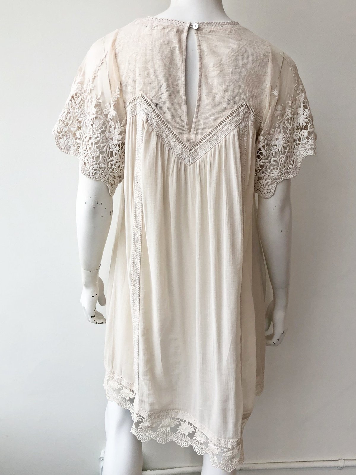 SPELL & THE GYPSY COLLECTIVE Maggie Embroidered Tunic Dress - WHITE |  Garmentory