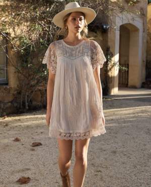 spell florapaloosa embroidered tunic dress Florapaloosa Embroidered Tunic Dress SPELL
