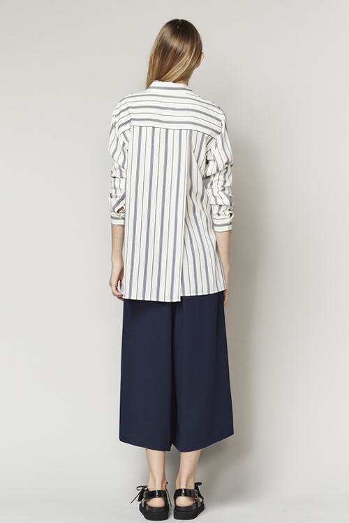 achro pleated wide leg culottes navy garmentory achro pleated wide leg culottes navy garmentory