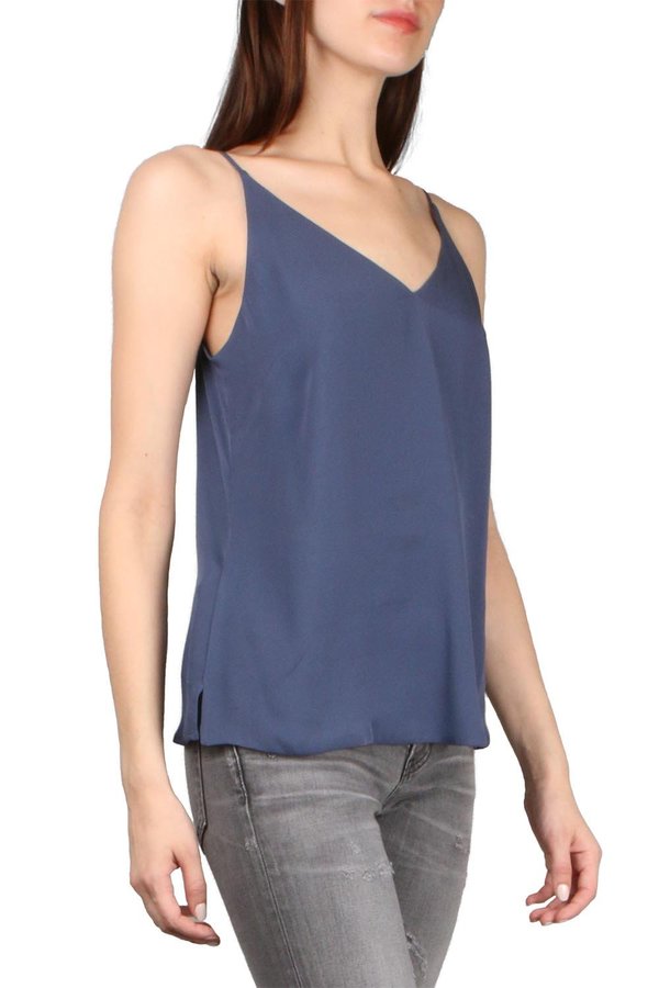 L'agence Gabriella V Neck Tank - Sea Blue L'agence Gabriella V Neck Tank - Sea Blue