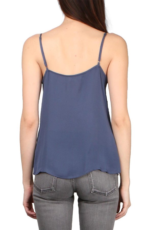 L'agence Gabriella V Neck Tank - Sea Blue L'agence Gabriella V Neck Tank - Sea Blue