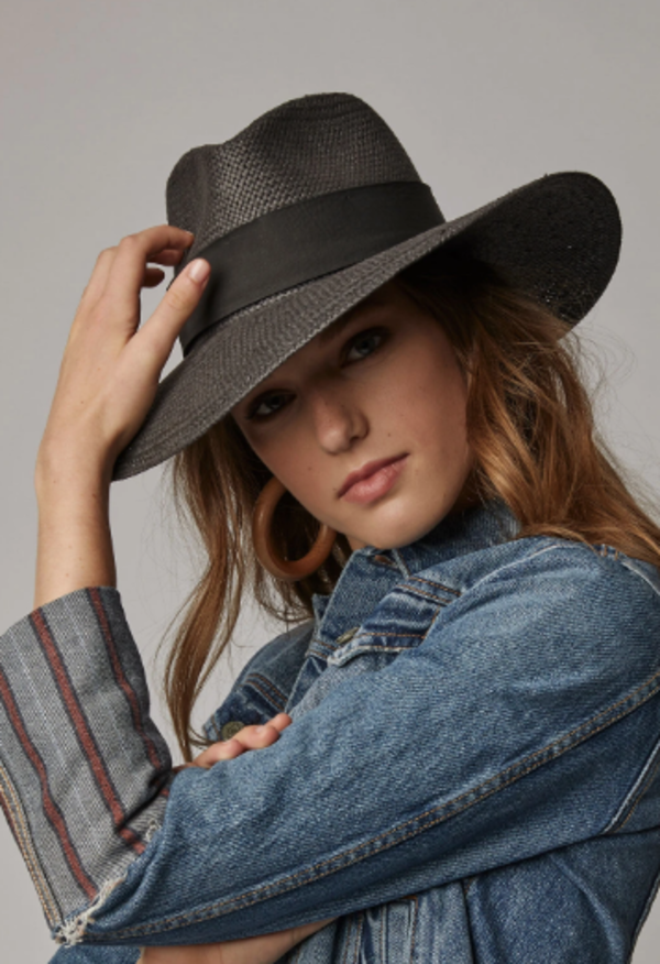 Janessa Leone Rose Hat - black | Garmentory display picture 2
