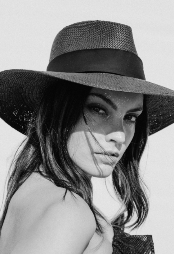 Janessa Leone Rose Hat - black | Garmentory display picture 3