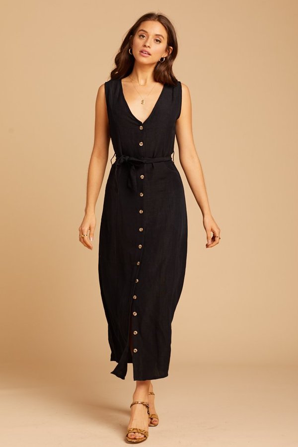 amuse society black dress Simple Black Sundress : Amuse Society Morning Light Dress