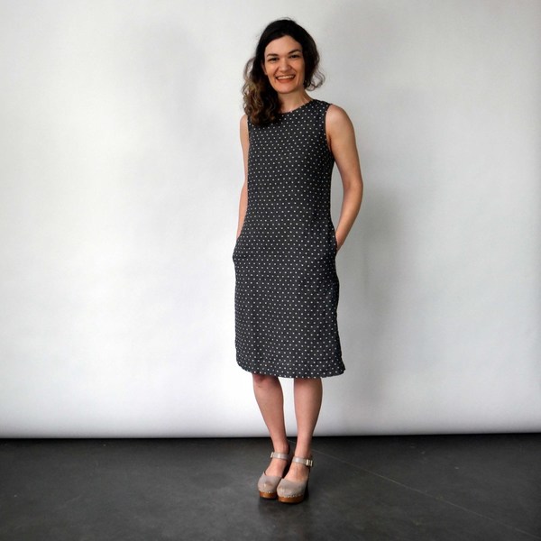 nuthatch linen dress Nuthatch Made in Maine Gray 100% Linen Shift Dress Women's Size Small