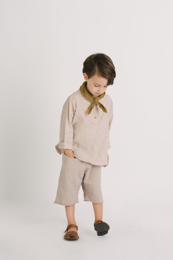 KIDS Go Gently Nation Placket Top - Adobe Stripe KIDS Go Gently Nation Placket Top - Adobe Stripe