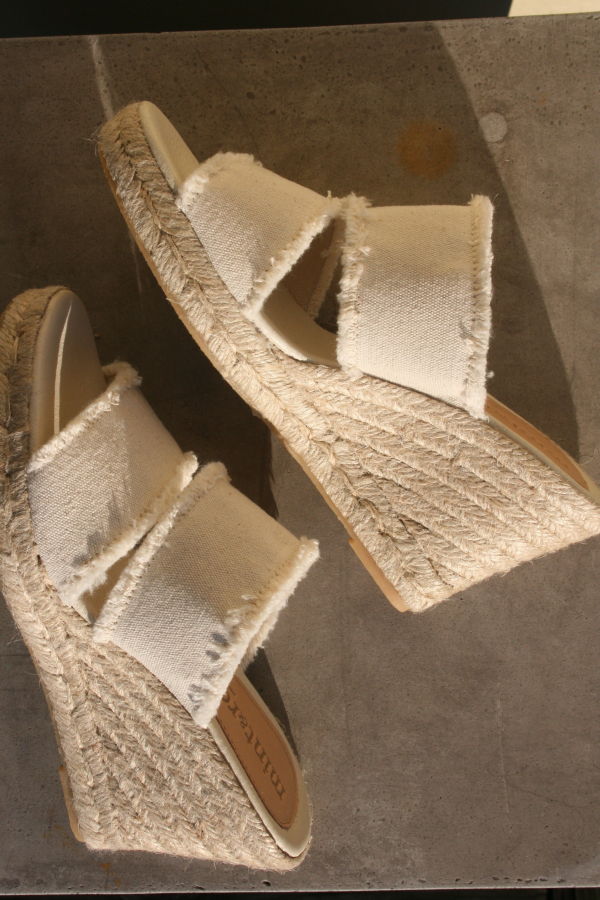 Mint&Rose Emma Canvas Espadrille - White