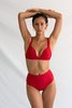 Galamaar High Bottom Swimsuit Bottom - Rouge - Thumbnail 1