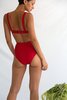 Galamaar High Bottom Swimsuit Bottom - Rouge - Thumbnail 3