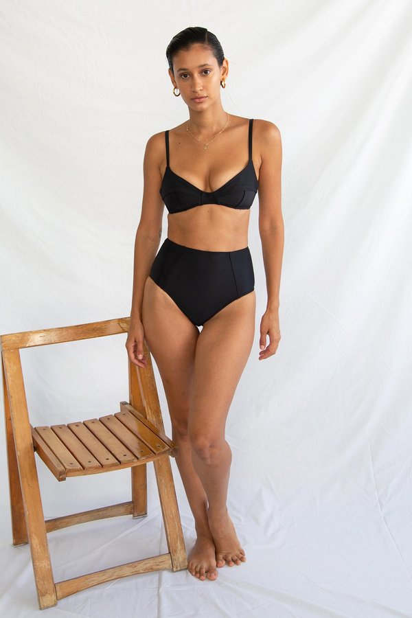 Galamaar Simone Retro Top - NOIR Galamaar Simone Retro Top - NOIR